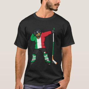 Dabbing Rottweiler Italy Ice Hockey Fans Jersey Wi T-Shirt