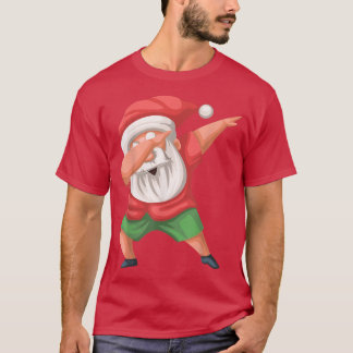 Dabbing Santa Beach Santa Christmas In July Santa T-Shirt