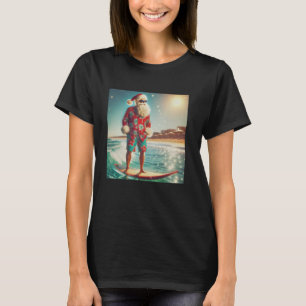 Dabbing Santa Christmas In July Boys Men Hawaiian  T-Shirt