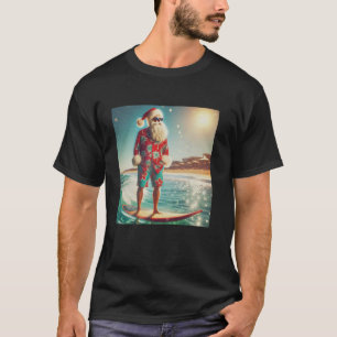 Dabbing Santa Christmas In July Boys Men Hawaiian  T-Shirt