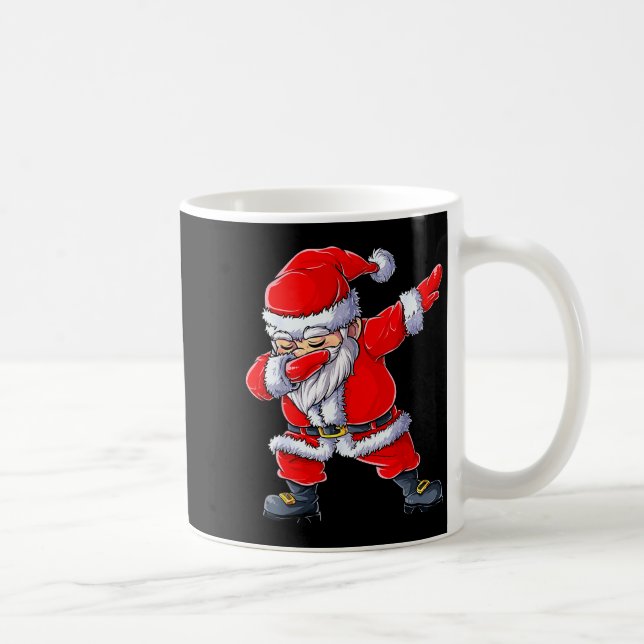 Dabbing Santa Claus Christmas Boys Men Funny Xmas  Coffee Mug (Right)