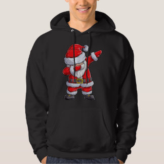 Dabbing Santa Claus Christmas Boys Men Funny Xmas Hoodie