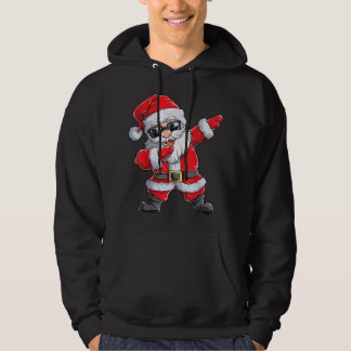 Dabbing Santa Claus Christmas Boys Men Funny Xmas Hoodie