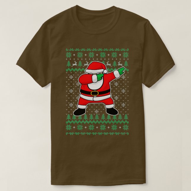 Dabbing Santa Claus Christmas Holidays Dab  T-Shirt (Design Front)