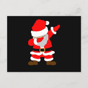 Dabbing Santa Claus Cool Elegant Santa Postcard