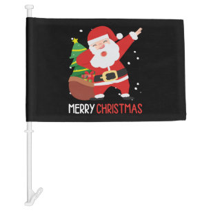 Dabbing Santa Claus Dab Dap Christmas Car Flag
