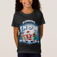 Dabbing Santa Claus Elf Reindeer Christmas Squad P
