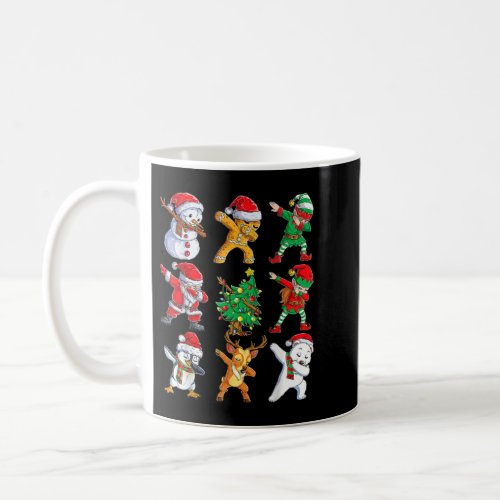 Dabbing Santa Elf Friends Christmas Boys Girls Men Coffee Mug