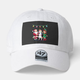 Dabbing Santa Elf Unicorn Christmas Kids Boys Men 47 Brand Hat