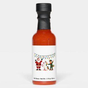 Dabbing Santa Elf Unicorn Christmas Kids Boys Men Hot Sauces