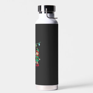 Dabbing Santa Elf Unicorn Christmas Kids Boys Men  Water Bottle