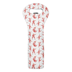 Dabbing Santa Fun Christmas Pattern Wine Bag