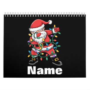 Dabbing Santa Funny Personalized Christmas Gift Calendar