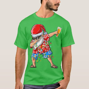 Dabbing Santa Hawaiian Xmas Beer T T-Shirt