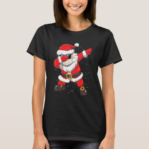 Dabbing Santa In Face Mask Sunglasses Girls Boys C T-Shirt