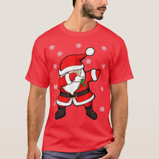 Dabbing Santa Santa Claus Funny Christmas T-Shirt