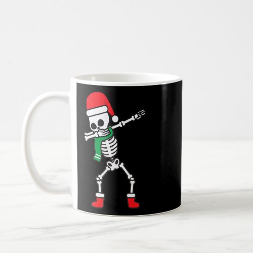 Dabbing Santa Skull Funny Cool Dab Dance Boy Chris Coffee Mug