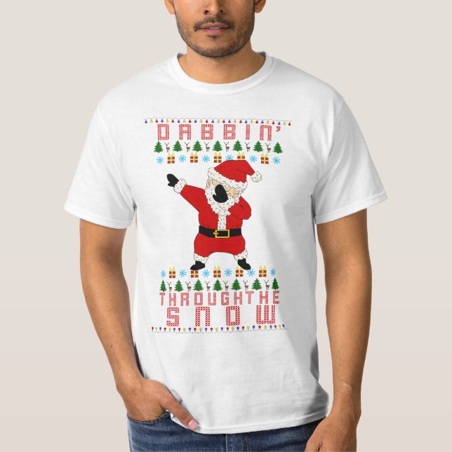 Dabbing Santa T-Shirt (Front)