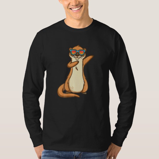 Dabbing Sea Otter Party Animal Kindergarten Kids T-Shirt (Front)