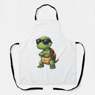 Dabbing Sea Turtle Animal Lover Save The Turtles ( Apron