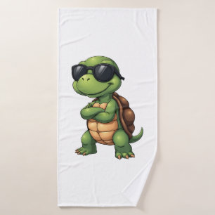 Dabbing Sea Turtle Animal Lover Save The Turtles ( Bath Towel