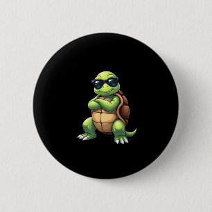 Dabbing Sea Turtle Animal Lover Save The Turtles ( Button