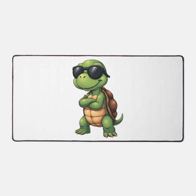 Dabbing Sea Turtle Animal Lover Save The Turtles ( Desk Mat (Front)