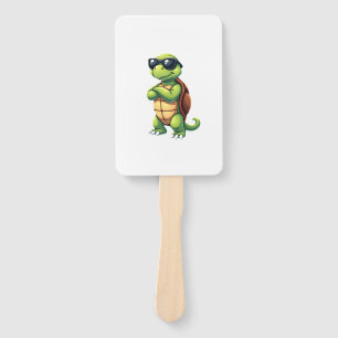 Dabbing Sea Turtle Animal Lover Save The Turtles ( Hand Fan