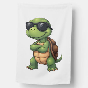 Dabbing Sea Turtle Animal Lover Save The Turtles ( House Flag