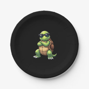 Dabbing Sea Turtle Animal Lover Save The Turtles ( Paper Plates
