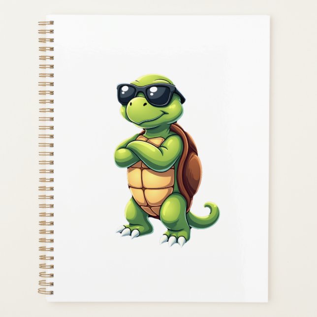 Dabbing Sea Turtle Animal Lover Save The Turtles ( Planner (Front)