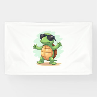 Dabbing Sea Turtle Animal Lover Save The Turtles T Banner