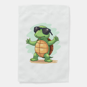 Dabbing Sea Turtle Animal Lover Save The Turtles T Garden Flag