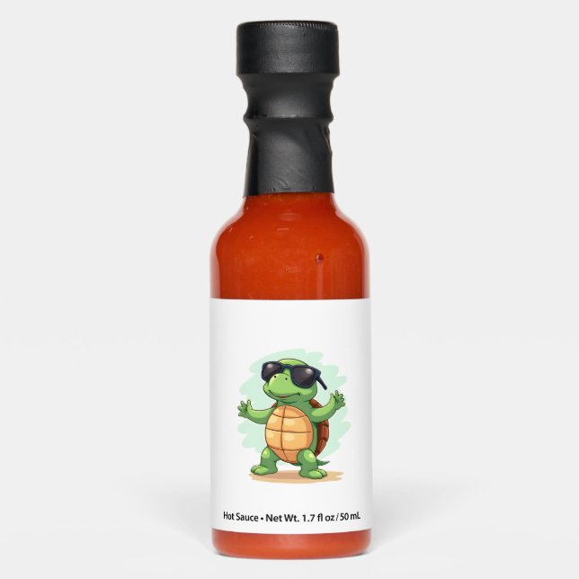Dabbing Sea Turtle Animal Lover Save The Turtles T Hot Sauces (Front)