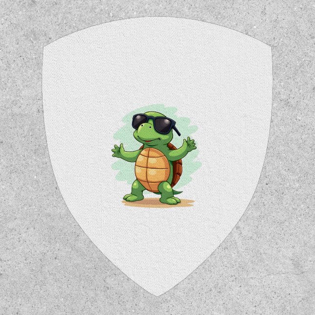 Dabbing Sea Turtle Animal Lover Save The Turtles T Patch (Front)