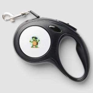 Dabbing Sea Turtle Animal Lover Save The Turtles T Retractable Pet Leash