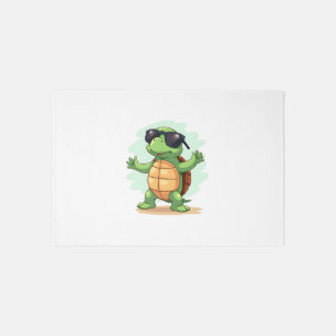 Dabbing Sea Turtle Animal Lover Save The Turtles T Rug