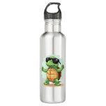 Dabbing Sea Turtle Animal Lover Save The Turtles T Stainless Steel Water Bottle