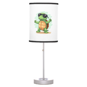 Dabbing Sea Turtle Animal Lover Save The Turtles T Table Lamp