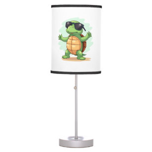 Dabbing Sea Turtle Animal Lover Save The Turtles T Table Lamp
