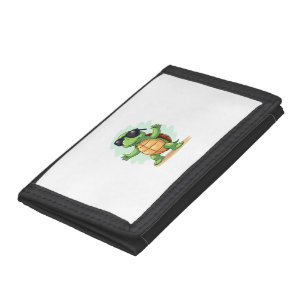 Dabbing Sea Turtle Animal Lover Save The Turtles T Tri-fold Wallet