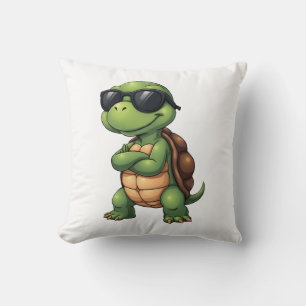 Dabbing Sea Turtle Animal Lover Save The Turtles ( Throw Pillow