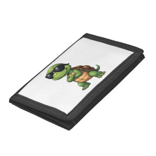 Dabbing Sea Turtle Animal Lover Save The Turtles ( Trifold Wallet