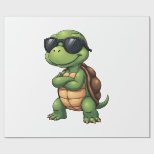 Dabbing Sea Turtle Animal Lover Save The Turtles ( Wrapping Paper