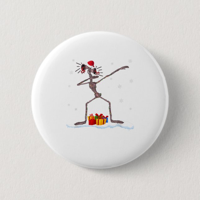 Dabbing Siren Head Funny Gift For Chris Button (Front)