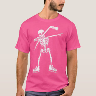 Dabbing Skeleton Hockey Dance Dab Halloween T-Shirt