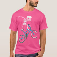 Dabbing Skeleton Mtb Bicycle Bmx Fun