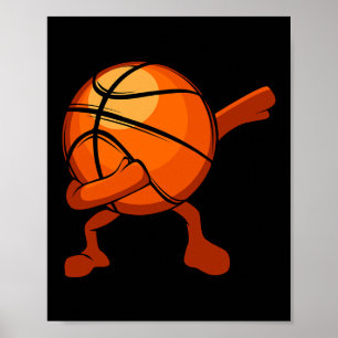 Dabbing Sketll Funny Team Player Legends Game Poster