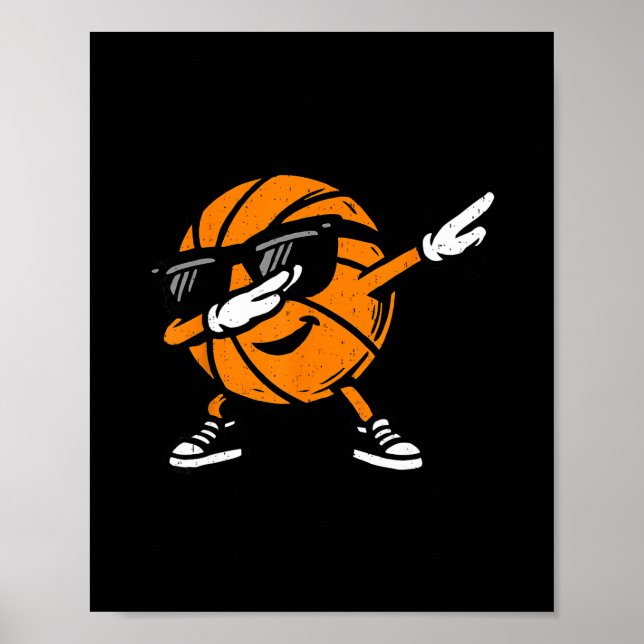 Dabbing Sketll Ll Sungles Sport Player Dab Dance  Poster (Front)