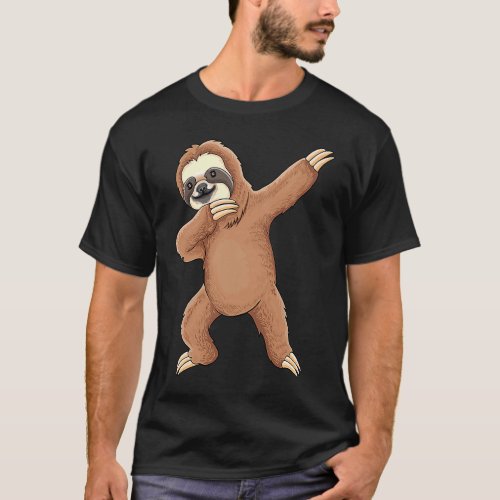 Dabbing Sloth Dance Move Dab sloth cute sloth T-Shirt